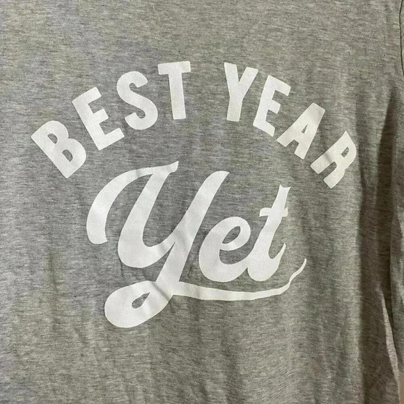 1901‎ Best Year Yet T-Shirt Gray Size XS - Picture 6 of 9